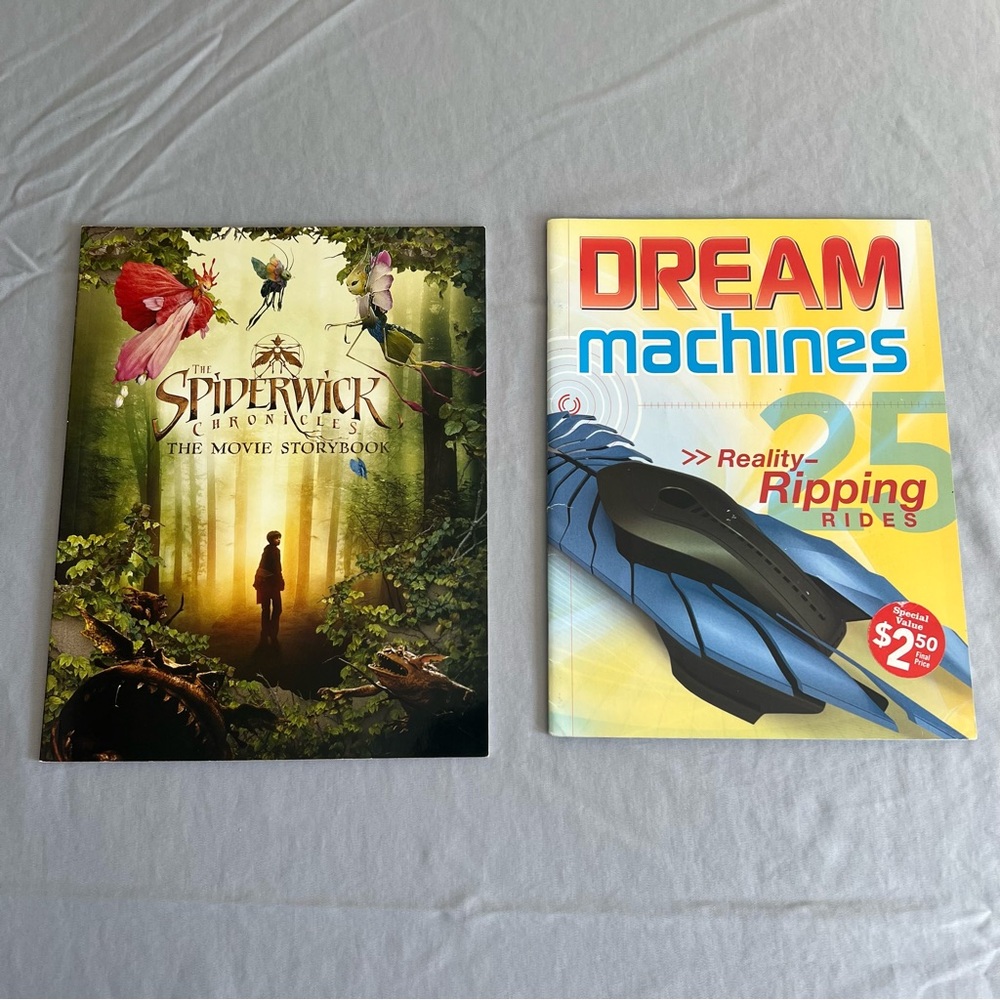 The Spiderwick Chronicles and Dream Machines Paperback Books